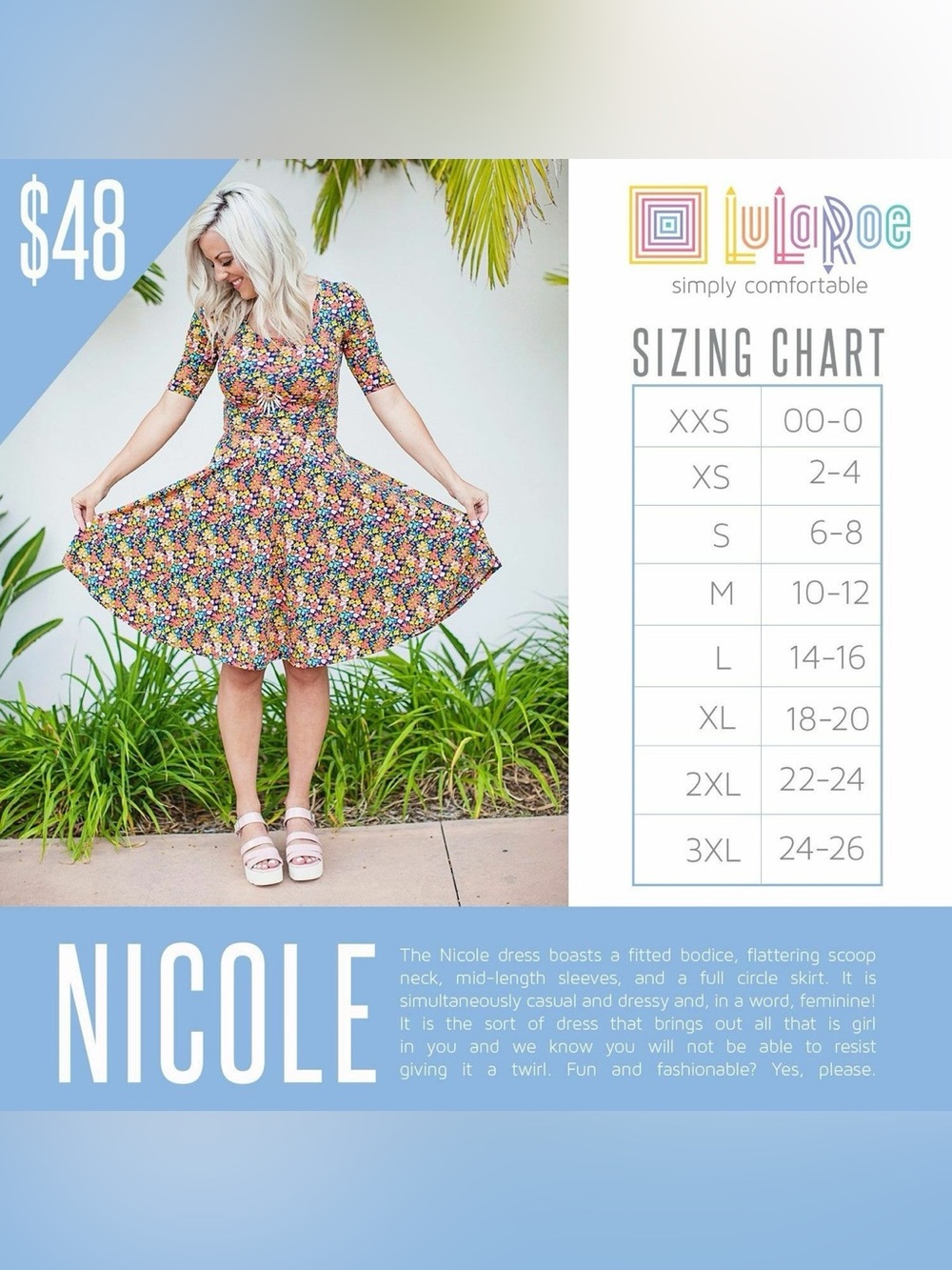 LuLaRoe White Maxi Dress with Red & Black Aztec Print - Picture 5 of 5